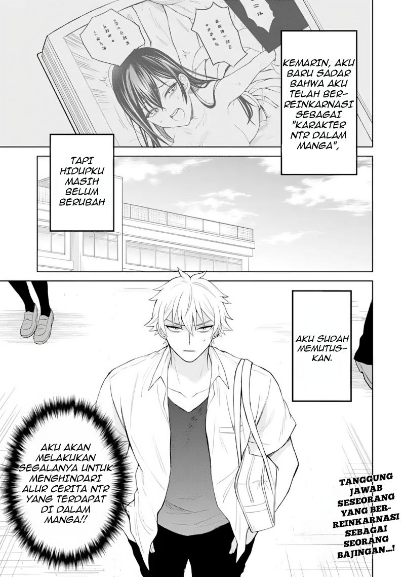 Netorare Manga no Kuzu Otoko ni Tensei Shitaa Hazu ga Heroine ga Yottekuru Ken - Chapter 02 bahasa indonesia 2